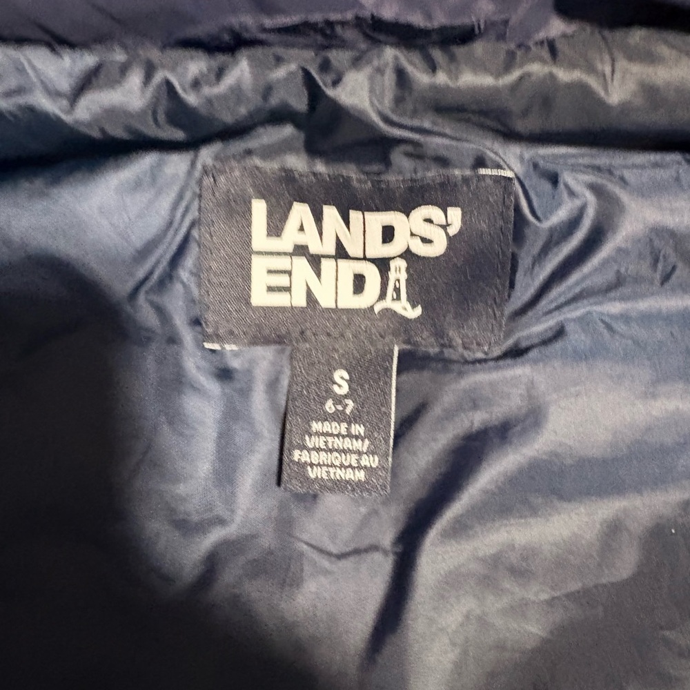 Lands End little kids Puffer Vest (Size 6-7)